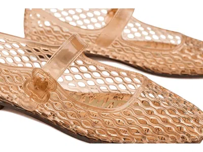 Sam Edelman Michaela Jelly Flats Transparent Brown In Brown