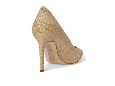 Sam Edelman Hazel Raffia Pointed Toe Pump In Brown