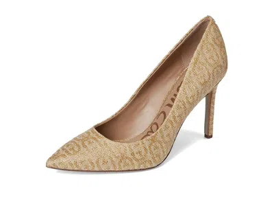 Sam Edelman Hazel Raffia Pointed Toe Pump In Brown