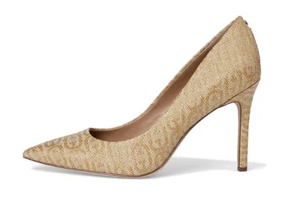 Sam Edelman Hazel Raffia Pointed Toe Pump In Brown