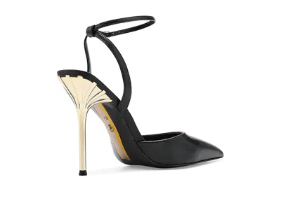 Sam Edelman Ankle Strap Pointed Toe Pump In Black
