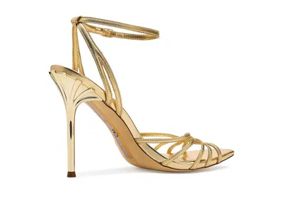 Sam Edelman Lili Heels Amber Gold Leather In Multi