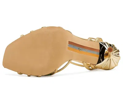 Sam Edelman Lili Heels Amber Gold Leather In Multi