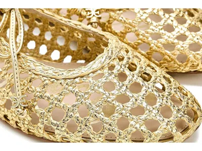 Sam Edelman Marcie Woven Flats Amber Gold Weave In Gold