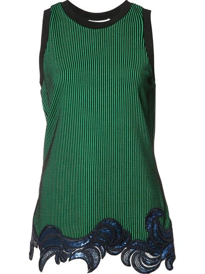 3.1 Phillip Lim Sequin Embroidered Tank Top