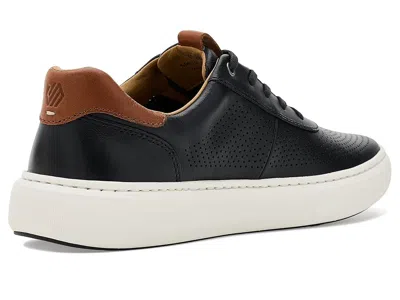 Johnston & Murphy Anders Perforated Sneaker In Black