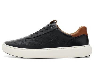 Johnston & Murphy Anders Perforated Sneaker In Black