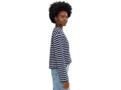 Splendid Livie Stripe Pullover In Blue