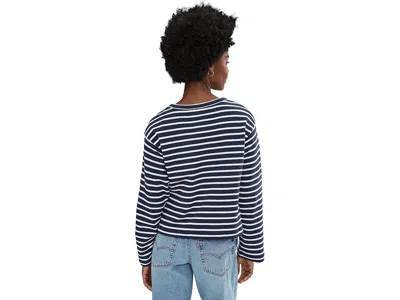 Splendid Livie Stripe Pullover In Blue