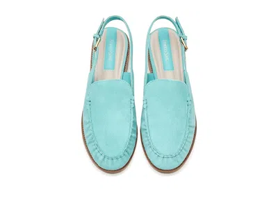 Franco Sarto Sully Leather Slingback In Blue