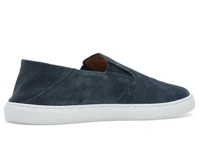 Greats Reign Suede Slip Ons Navy In Blue