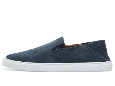 Greats Reign Suede Slip Ons Navy In Blue