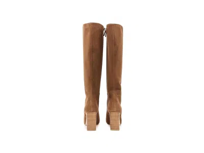 Stuart Weitzman Babette Platform Zip Boots In Brown