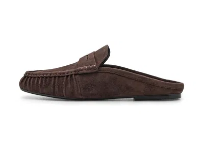 Marc Fisher Ltd Jaynie Almond Toe Loafer Mule In Brown