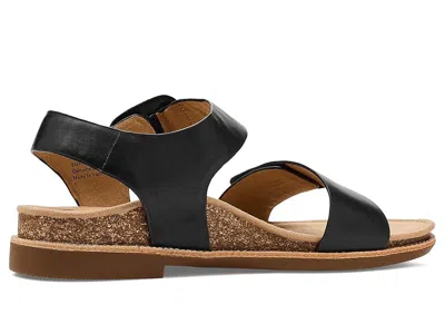 Aetrex Claire Adjustable Sandal In Black