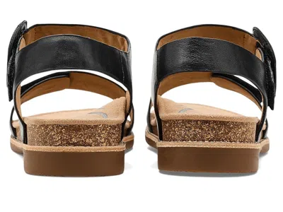 Aetrex Claire Adjustable Sandal In Black