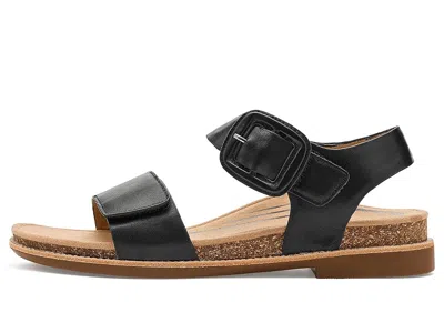 Aetrex Claire Adjustable Sandal In Black