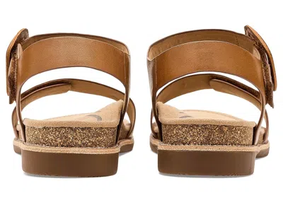 Aetrex Claire Adjustable Sandal In Brown