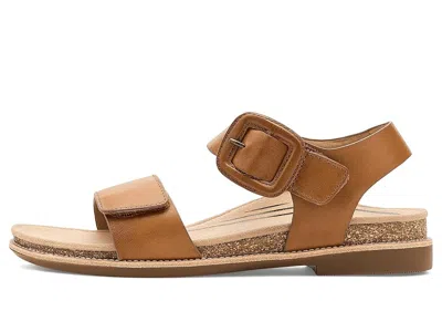 Aetrex Claire Adjustable Sandal In Brown