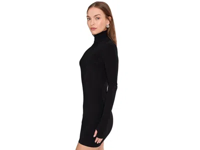 Norma Kamali Pickleball Ruched Stretch-jersey Mini Dress In Black