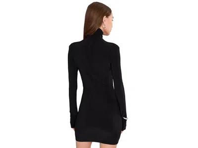 Norma Kamali Pickleball Ruched Stretch-jersey Mini Dress In Black