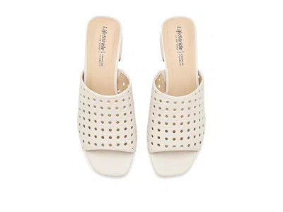 Lifestride Wide Width Colette Sandal In White
