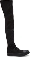 RICK OWENS Black Stocking Sneak Tall Boots