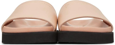 Shop Giuseppe Zanotti Pink Leather Rimba Sandals