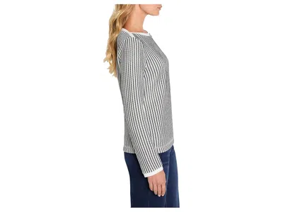 Nic + Zoe Zigzag Knit Top In Pattern