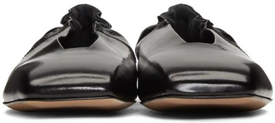 Shop Rick Owens Black Geo Ballerina Flats