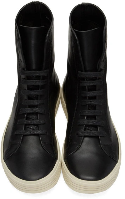 Shop Rick Owens Black Mastodon High-top Sneakers