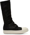 Rick Owens Black Sock High-top Sneakers