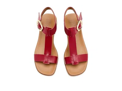 Naturalizer Brandy Ankle Strap Sandal In Red