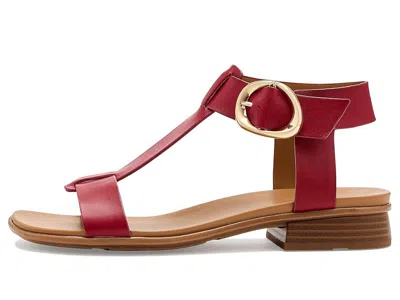 Naturalizer Brandy Ankle Strap Sandal In Red