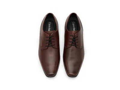 Calvin Klein Jack Plain Toe Derby In Brown
