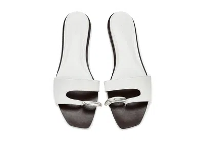 Tory Burch Pierced Slides In White