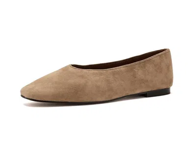 Madewell Mylie Ballet Flats Tawny Khaki In Brown
