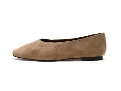 Madewell Mylie Ballet Flats Tawny Khaki In Brown