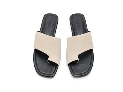 Madewell The Maycie Toe Loop Slide Sandal In Neutral