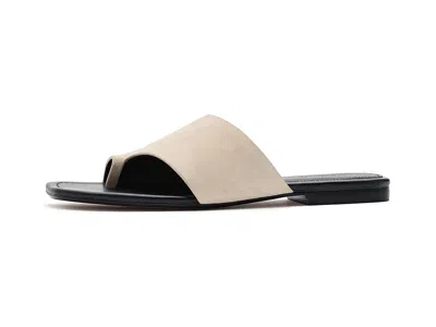 Madewell The Maycie Toe Loop Slide Sandal In Neutral