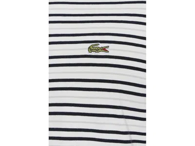 Lacoste Striped Cotton T-shirt In Multi