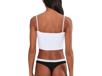 Lacoste 3-pack Stretch Cotton String Briefs In Black