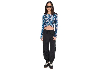 Fp Movement Tempo Ruched Layer Printed In Blue