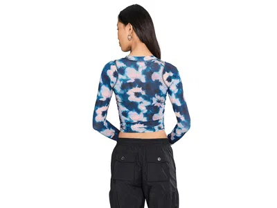 Fp Movement Tempo Ruched Layer Printed In Blue