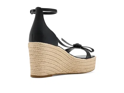 Kate Spade New York Loop Espadrille Ankle Strap Platform Wedge Sandal In Black
