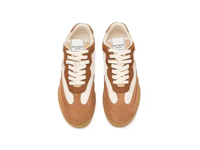 Kate Spade Drift Panelled Lace-up Sneakers In Brown