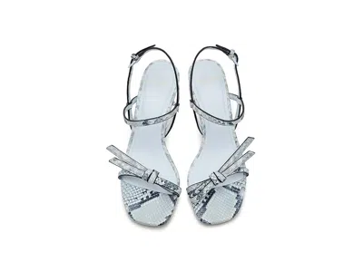 Kate Spade Loop Kitten Heel Sandals In Blue