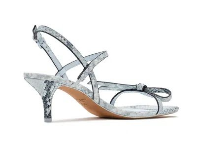 Kate Spade Loop Kitten Heel Sandals In Blue