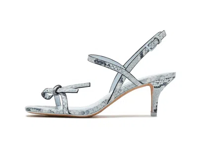 Kate Spade Loop Kitten Heel Sandals In Blue