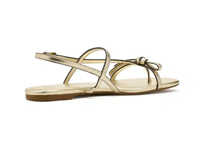 Kate Spade New York Loop Metallic Ankle Strap Sandal In Gold